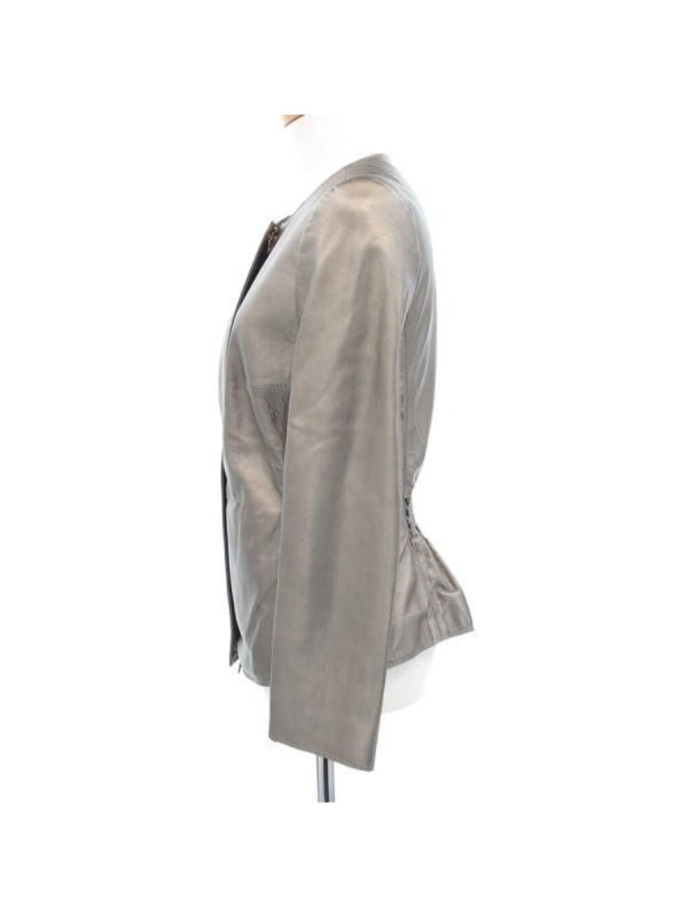 Loewe Leather Jacket Gray 38 - Picture 3 of 10